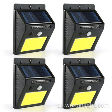 Ningbo Factory COB 48 LED CARACE SEGURIDAD DE SEGURIDAD AUTALERA Lámpara solar de pared